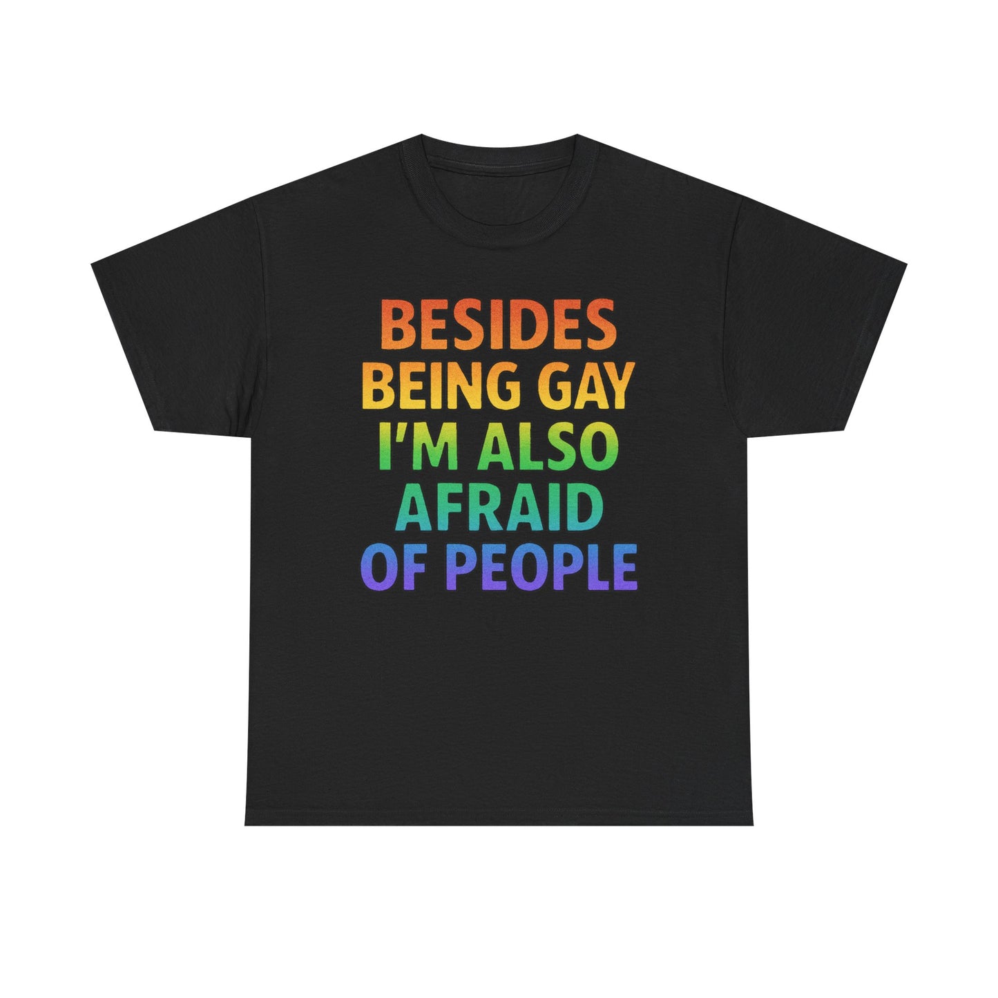 Besides Being Gay I'm Also Afraid Of People T-Shirt