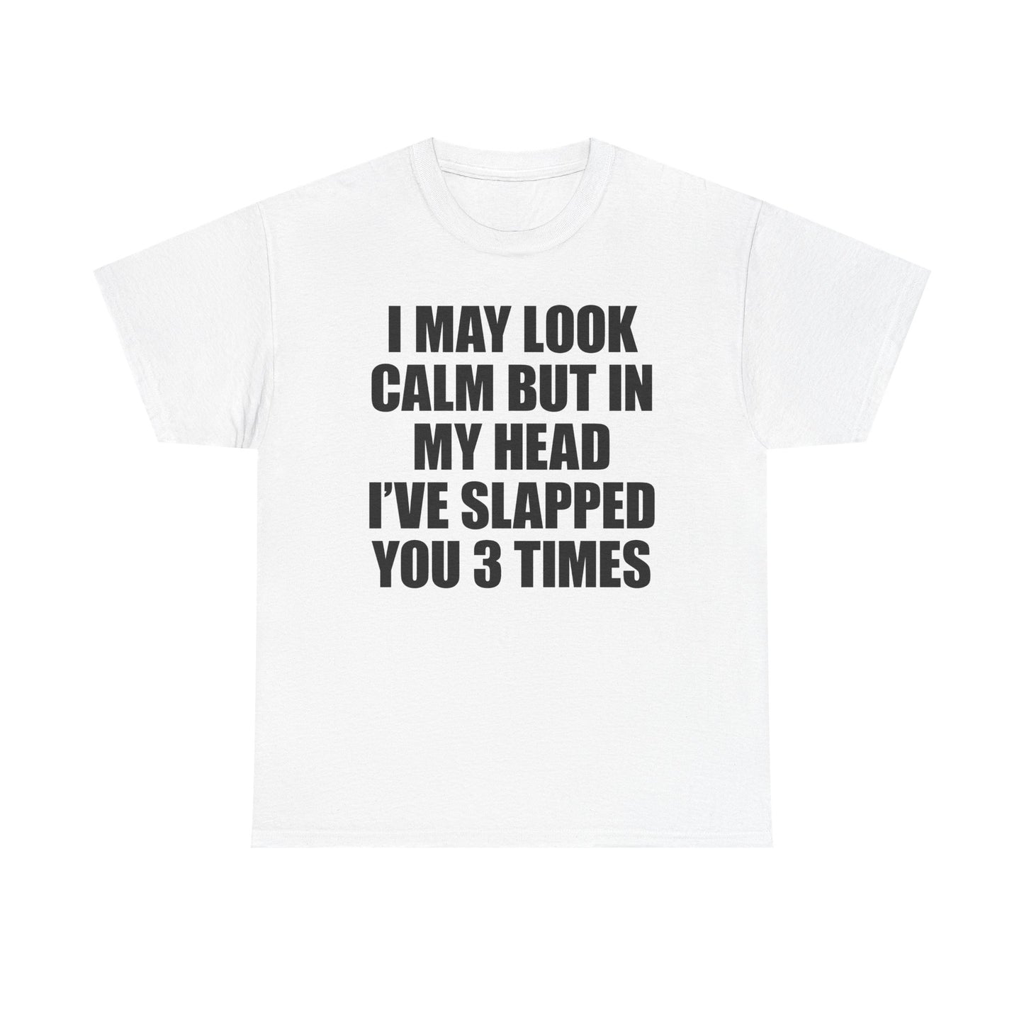 I May Look Calm But In My Head I've Slapped You 3 Times T-Shirt