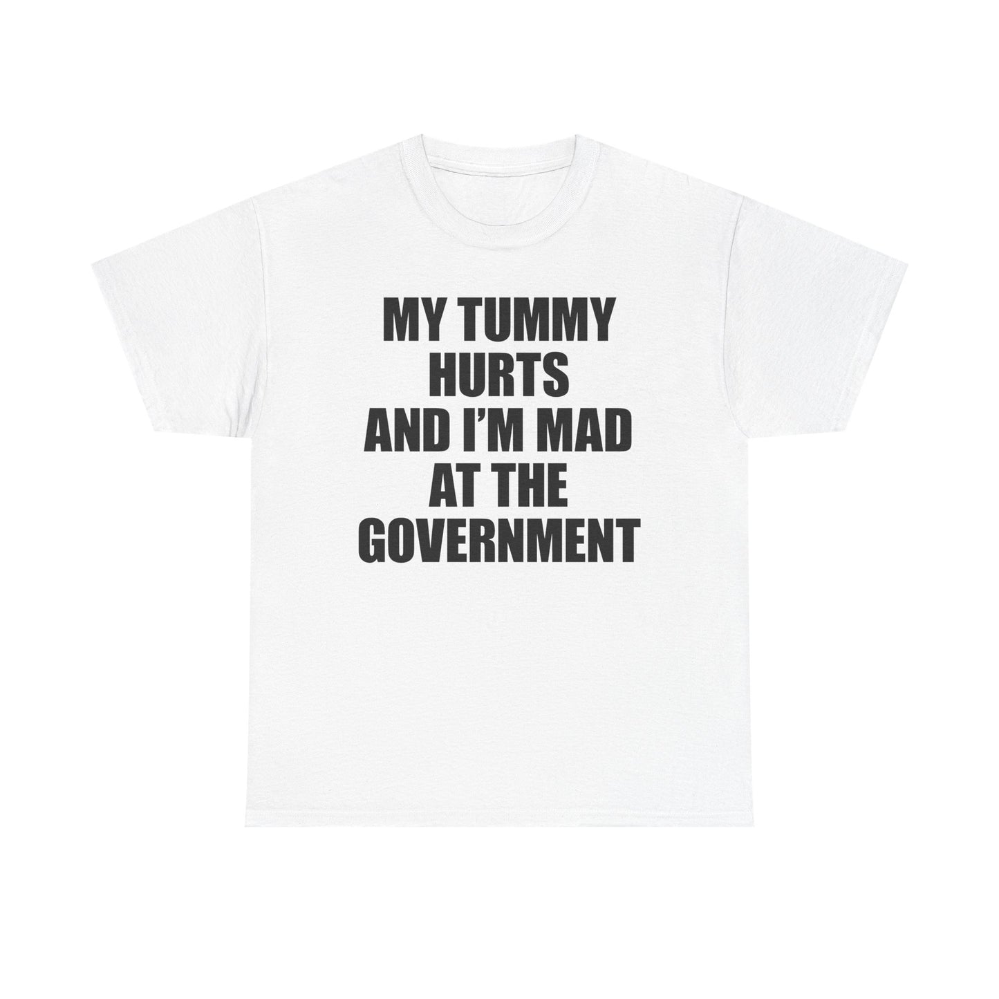 My Tummy Hurts And I'm Mad At The Government T-Shirt