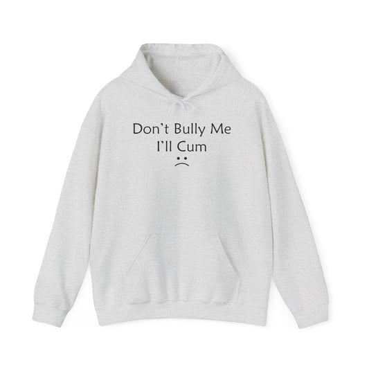 Don't Bully Me I'll Cum Hoodie
