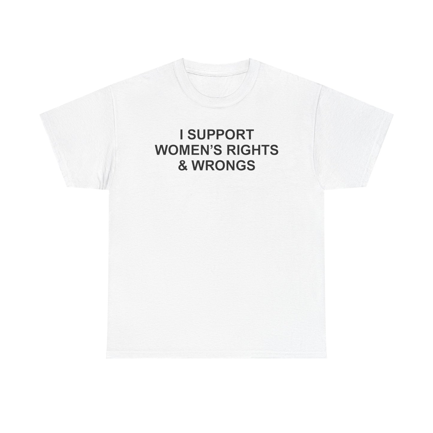 I Support Women's Rights And Wrongs T-Shirt
