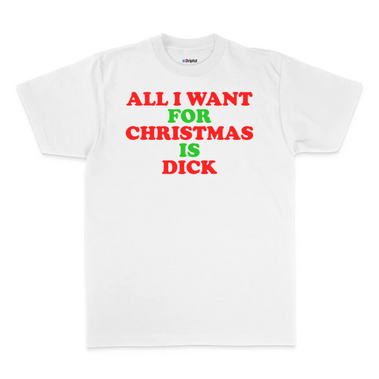 All I Want For Christmas Is Dick T-Shirt